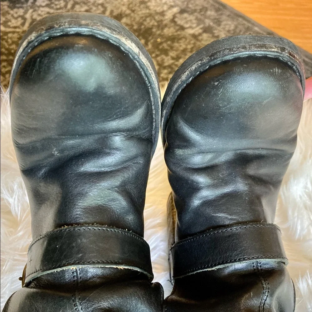 Fiorentini + Baker Tall Black Leather Eternity Heel Buckle Boot Black 38… - Picture 8 of 14